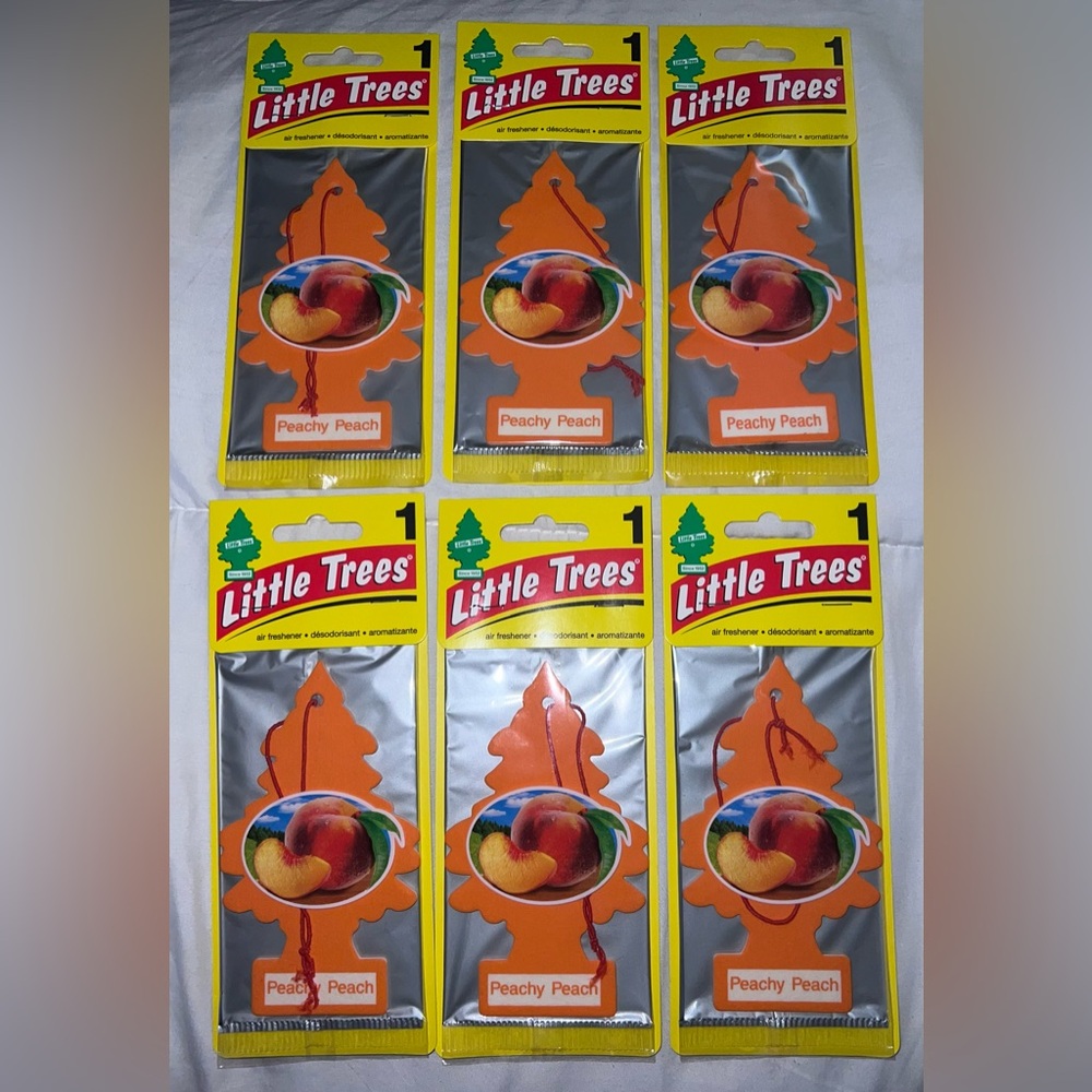Little Trees Peachy Peach Air Fresheners Bundle (6 Total)